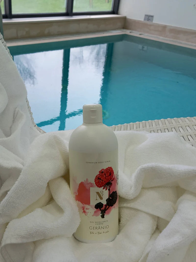 GEL ESFOLIANTE DE CORPO DE GERÂNIO 500 ML