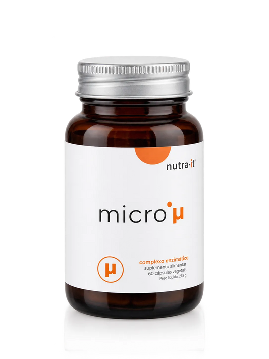 Nutra-it Micro μ | 8 Estirpes com FOS, 60 Cápsulas