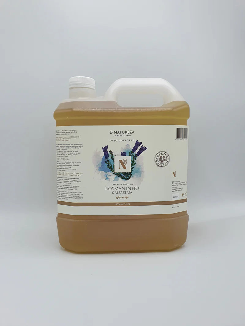 ÓLEO CORPORAL DE ROSMANINHO & ALFAZEMA 5 litros